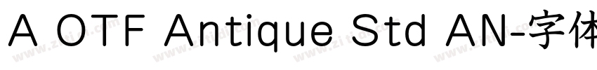 A OTF Antique Std AN字体转换